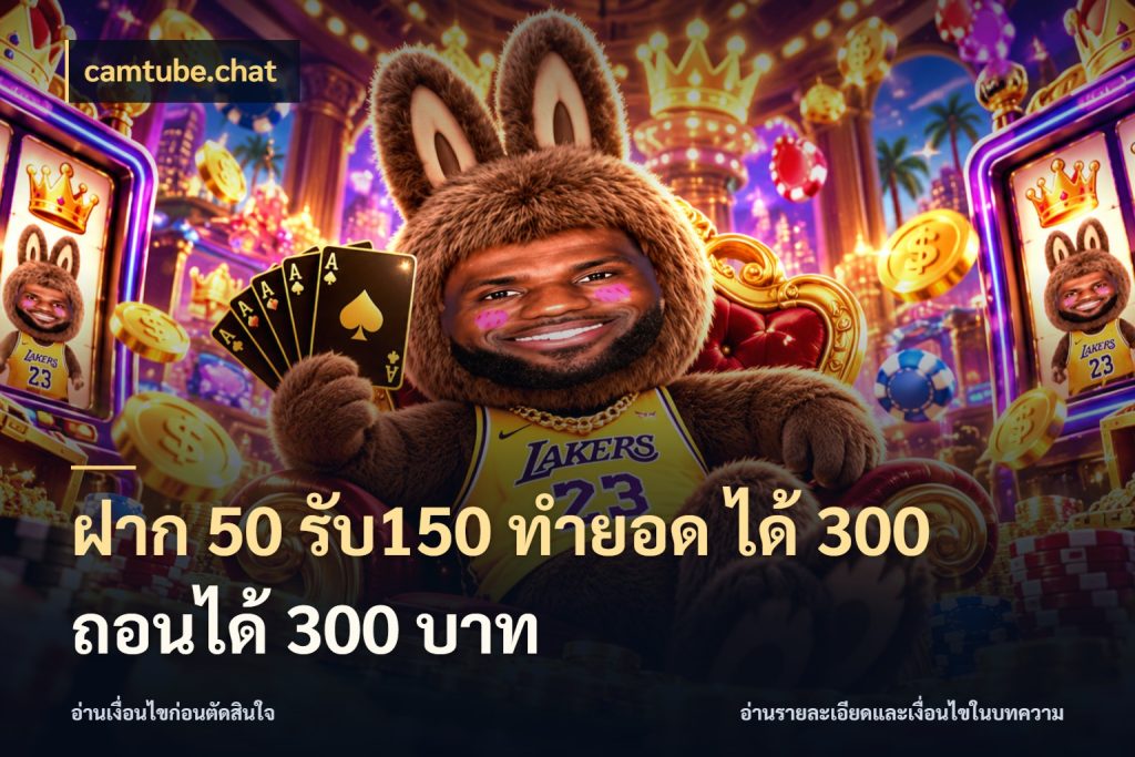 ฝาก 50 รับ150 ทำยอด ได้ 300 ถอนได้ 300 บาท จุดเด่นของเครดิตที่คนชอบเกมอยากรู้ สไตล์ camtube.chat