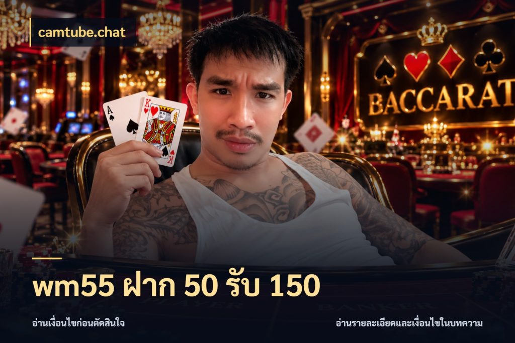 wm55 ฝาก 50 รับ 150 เครดิตกับรูปแบบโปรที่ตรงใจ สไตล์ camtube.chat