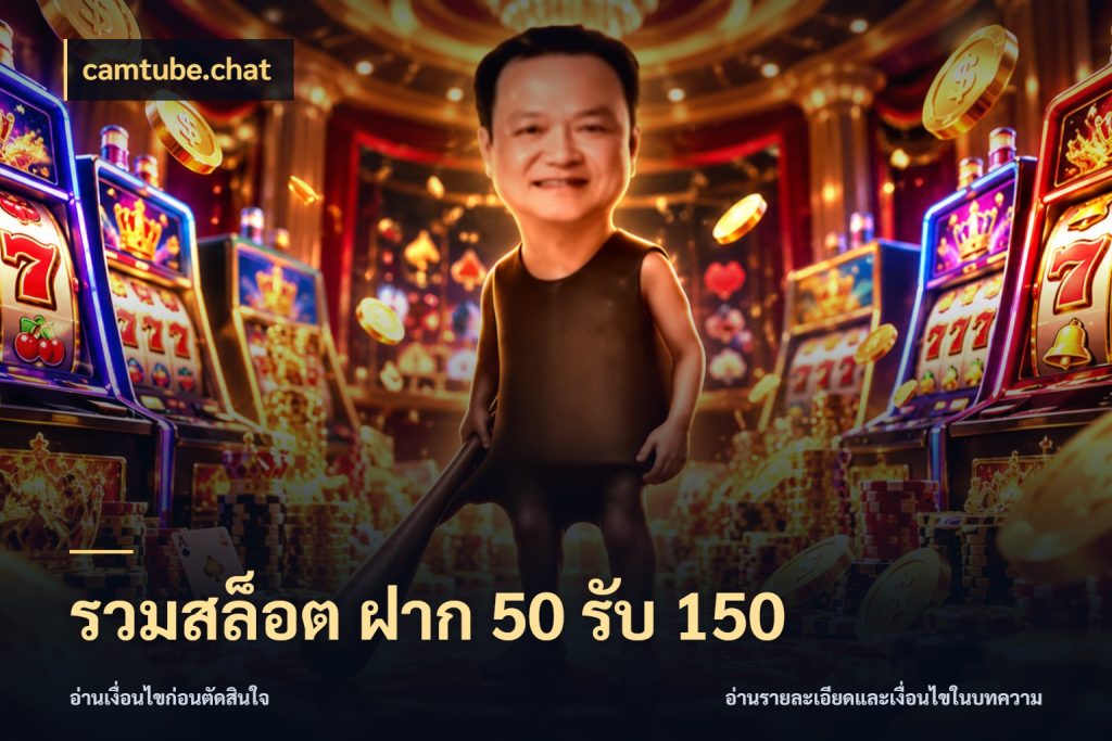 รวมสล็อต ฝาก 50 รับ 150 โปรยอดรับที่สายเกมสนใจ ในมุม camtube.chat