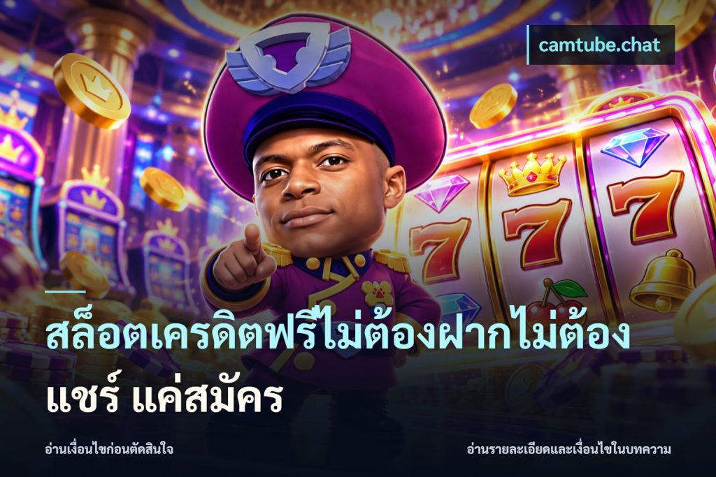สล็อตเครดิตฟรีไม่ต้องฝากไม่ต้องแชร์ แค่สมัคร