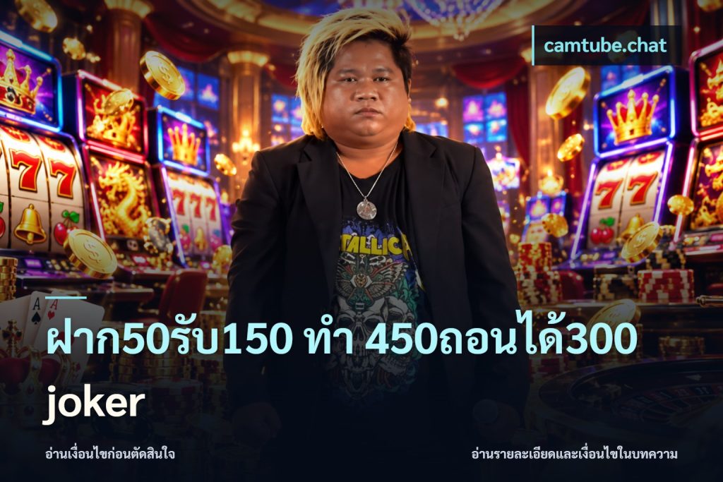 ฝาก50รับ150 ทํา 450ถอนได้300 joker