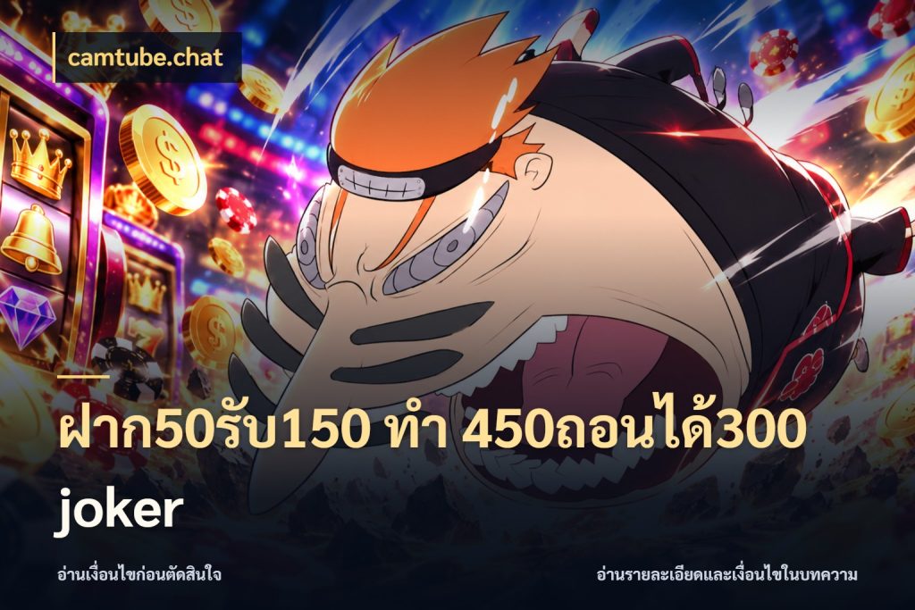 ฝาก50รับ150 ทํา 450ถอนได้300 joker camtube.chat สายโบนัสเลือกจังหวะสนุกได้อย่างไร
