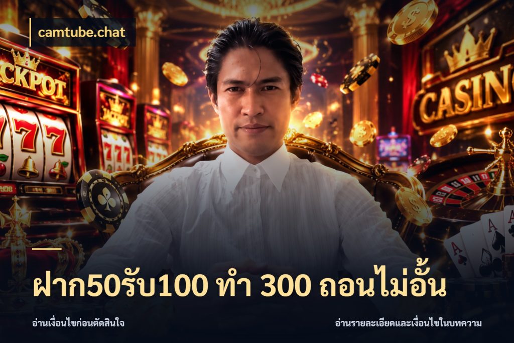 ฝาก50รับ100 ทํา 300 ถอนไม่อั้น camtube.chat เปิดมุมโปรให้เข้ากับเกมแนวโปรด