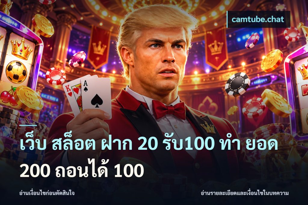 เว็บ สล็อต ฝาก 20 รับ100 ทํา ยอด 200 ถอนได้ 100