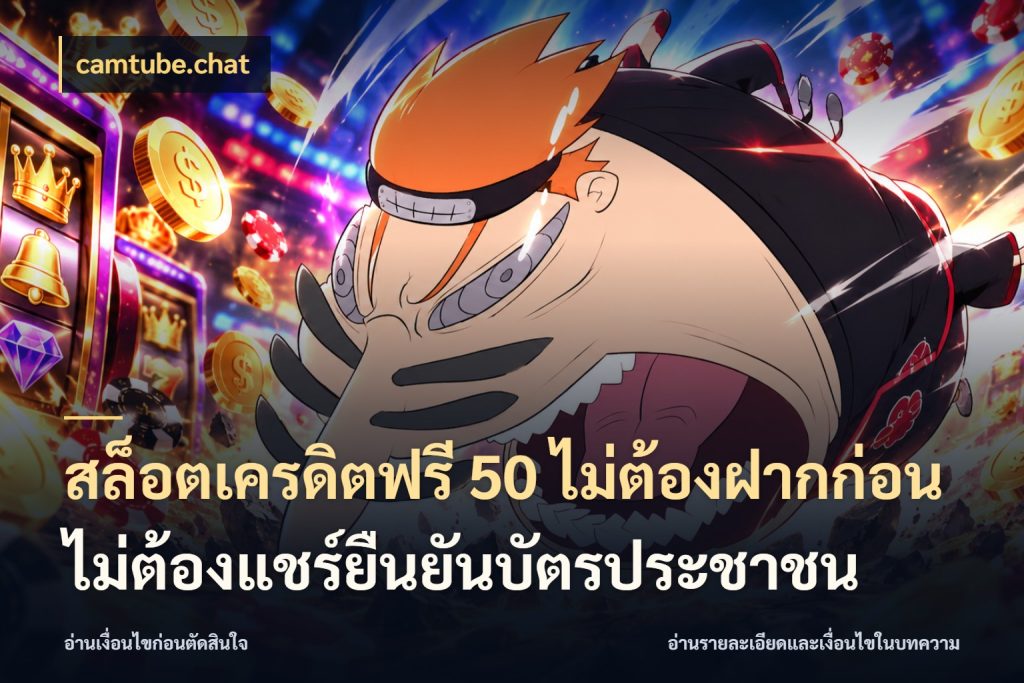 สล็อตเครดิตฟรี 50 ไม่ต้องฝากก่อนไม่ต้องแชร์ยืนยันบัตรประชาชน จากชื่อเครดิตฟรีสู่ความสนุกที่เข้าใจได้ ในมุม camtube.chat