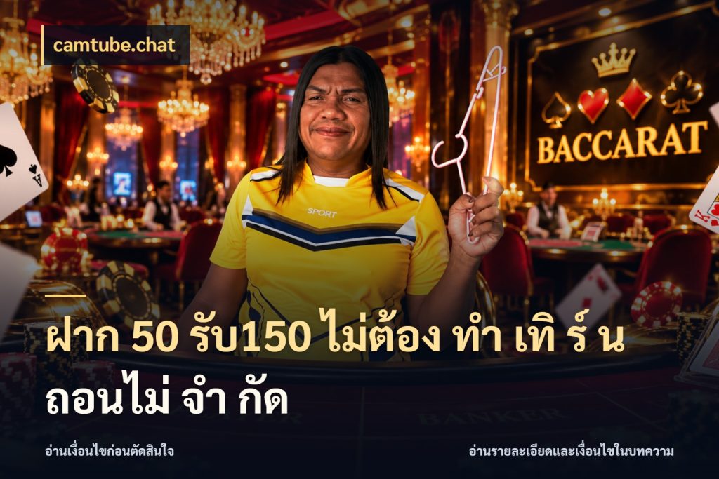 ฝาก 50 รับ150 ไม่ต้อง ทํา เทิ ร์ น ถอนไม่ จํา กัด สนุกกับตัวเลือกโปรในสไตล์ของคุณ กับ camtube.chat