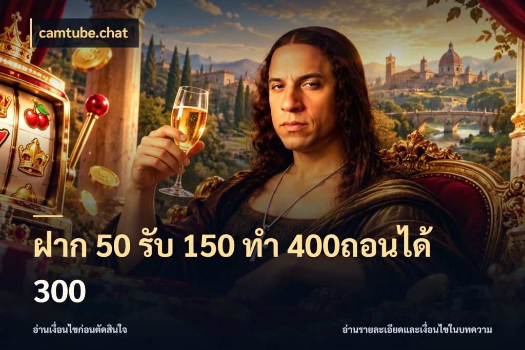 ฝาก 50 รับ 150 ทํา 400ถอนได้ 300 สายโบนัสเลือกจังหวะสนุกได้อย่างไร สไตล์ camtube.chat