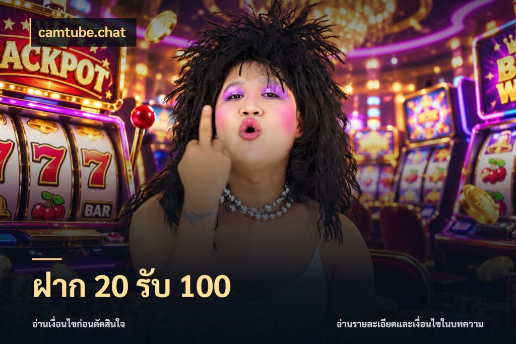 ฝาก 20 รับ 100 ยอดฝากและยอดรับในมุมของคนชอบลุ้น สไตล์ camtube.chat