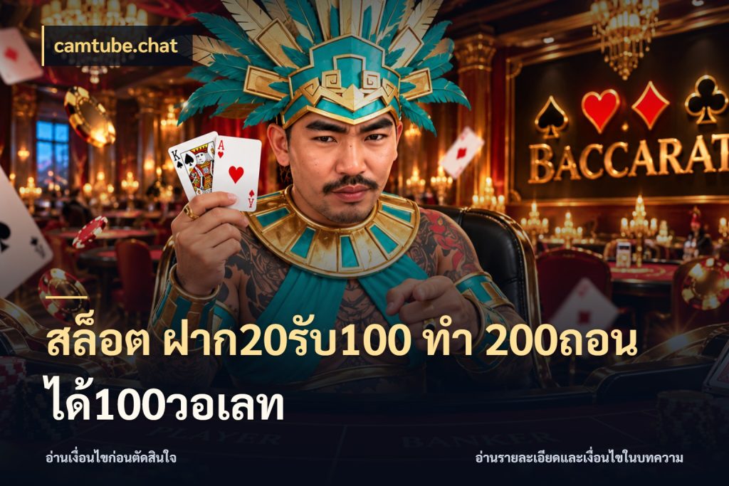 สล็อต ฝาก20รับ100 ทํา 200ถอนได้100วอเลท สายโบนัสเลือกจังหวะสนุกได้อย่างไร สไตล์ camtube.chat