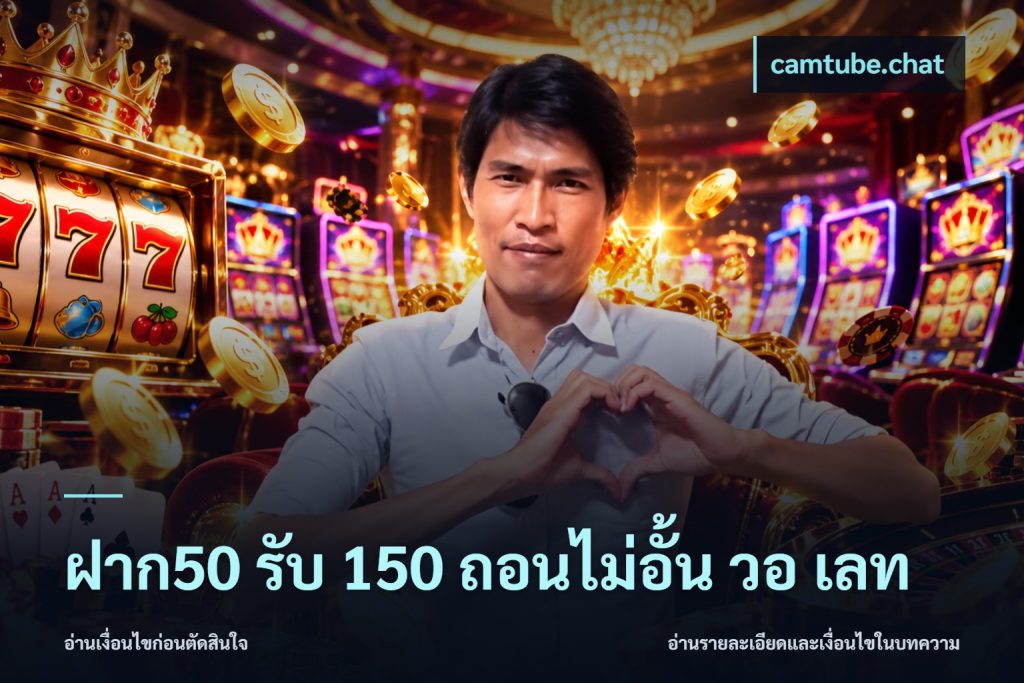 ฝาก50 รับ 150 ถอนไม่อั้น วอ เลท