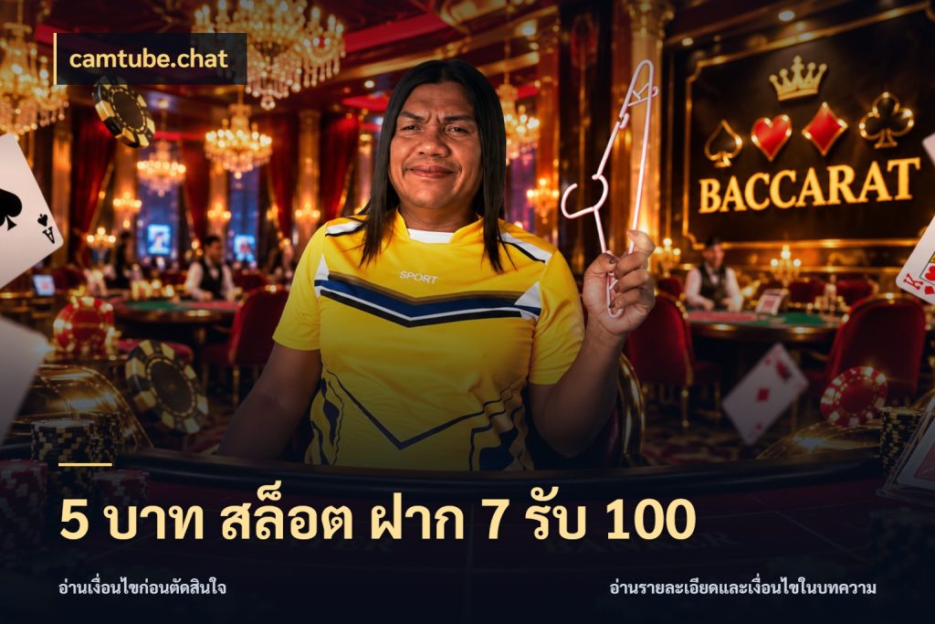 5 บาท สล็อต ฝาก 7 รับ 100 โปรยอดรับที่สายเกมสนใจ ในมุม camtube.chat