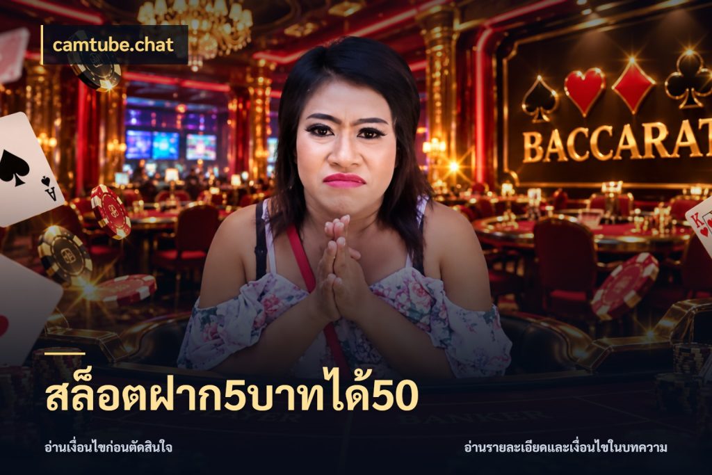 สล็อตฝาก5บาทได้50 รูปแบบโบนัสกับสิทธิ์ของสายเกม ในมุม camtube.chat