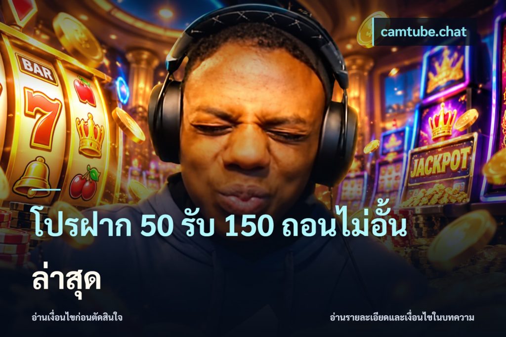 โปรฝาก 50 รับ 150 ถอนไม่อั้นล่าสุด