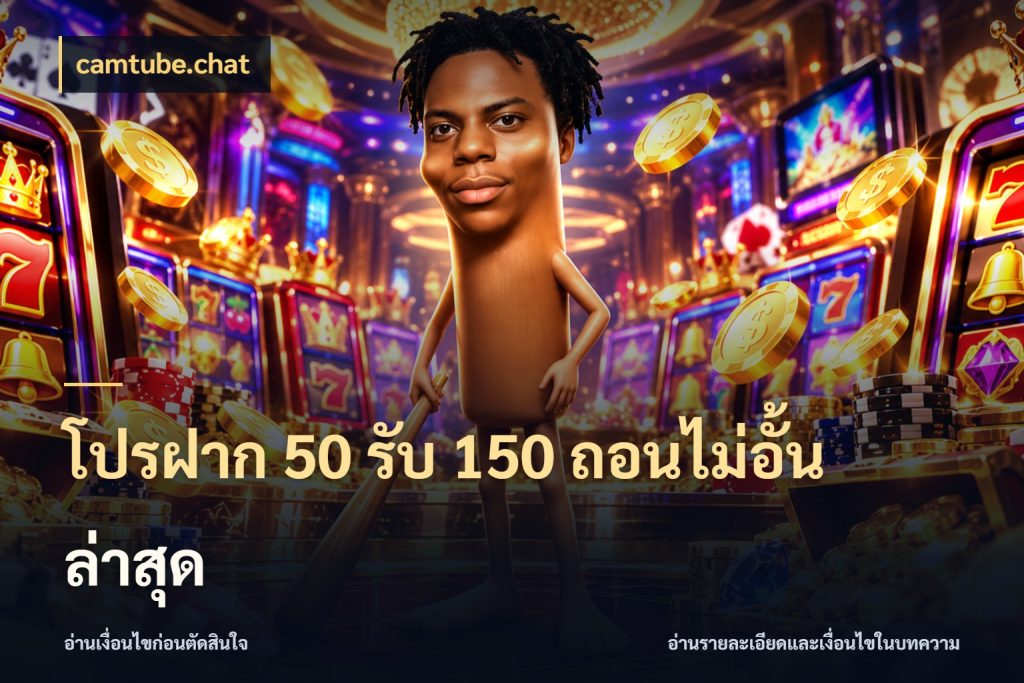 โปรฝาก 50 รับ 150 ถอนไม่อั้นล่าสุด camtube.chat ยอดฝากและยอดรับในมุมของคนชอบลุ้น