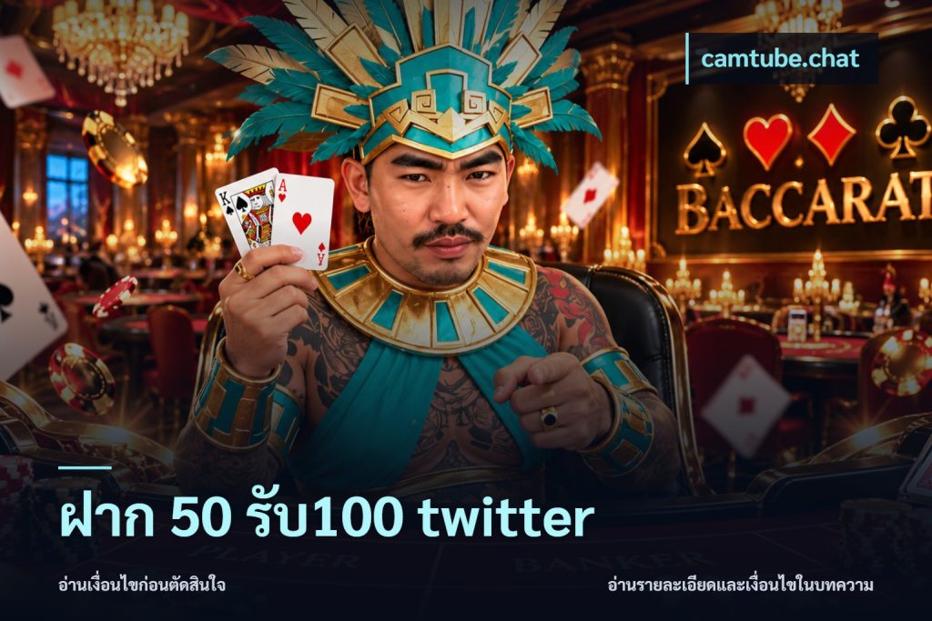 ฝาก 50 รับ100 twitter