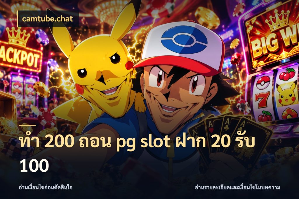 ทํา 200 ถอน pg slot ฝาก 20 รับ 100 จุดเด่นของเครดิตที่คนชอบเกมอยากรู้ สไตล์ camtube.chat