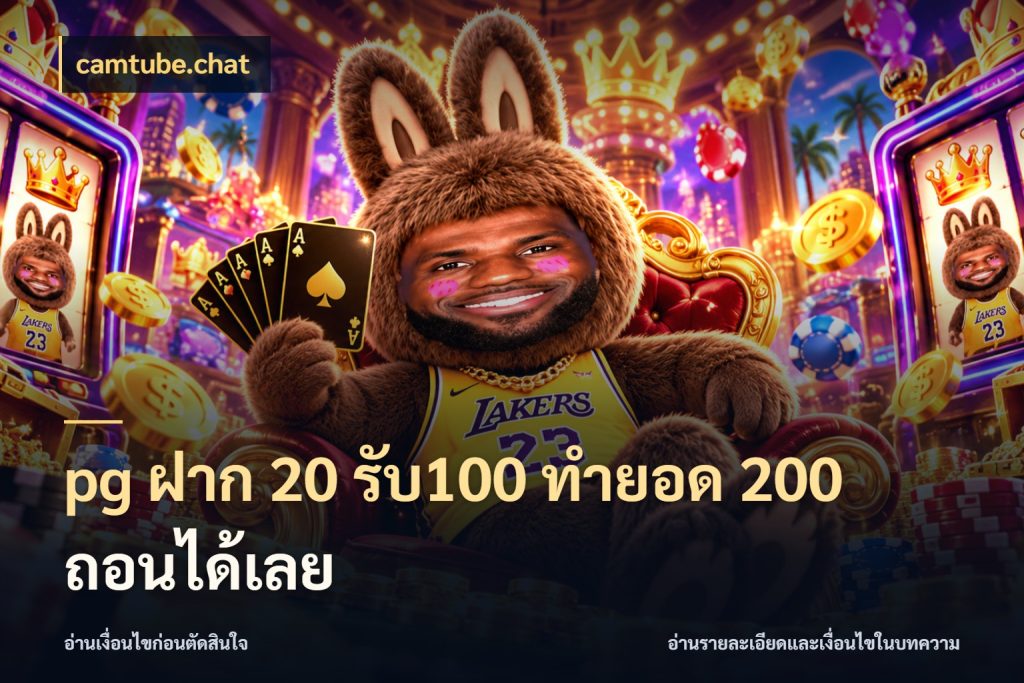 pg ฝาก 20 รับ100 ทำยอด 200 ถอนได้เลย เปิดมุมโปรให้เข้ากับเกมแนวโปรด ในมุม camtube.chat