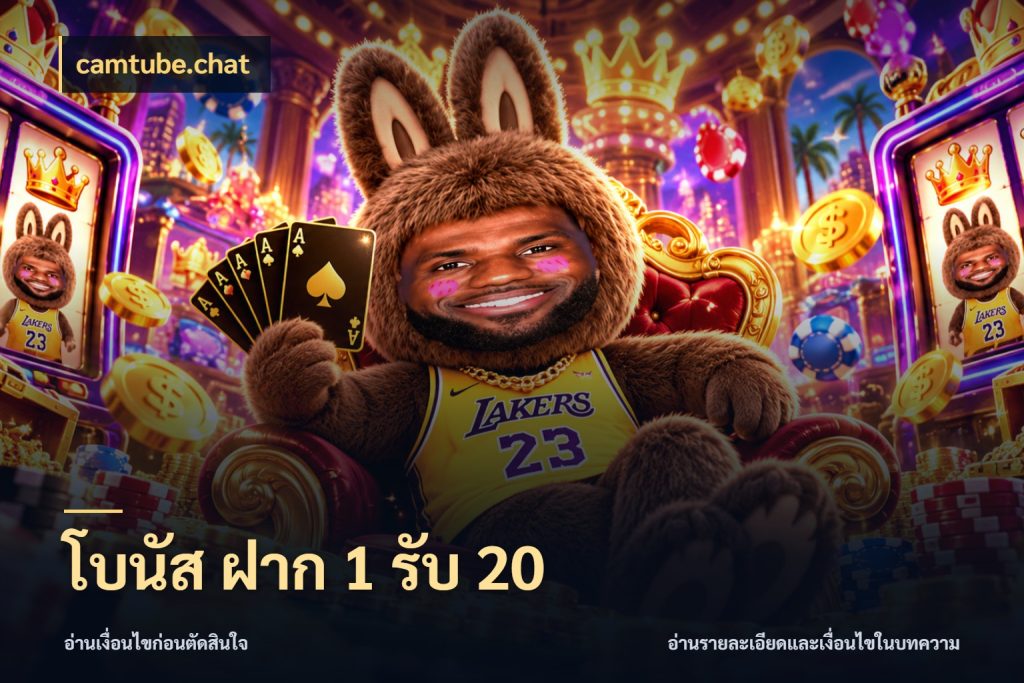 โบนัส ฝาก 1 รับ 20 จับประเด็นยอดรับก่อนเลือกความสนุก สไตล์ camtube.chat