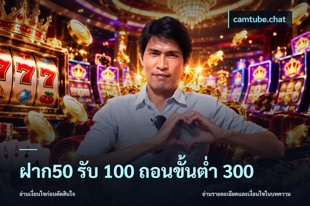 ฝาก50 รับ 100 ถอนขั้นต่ํา 300
