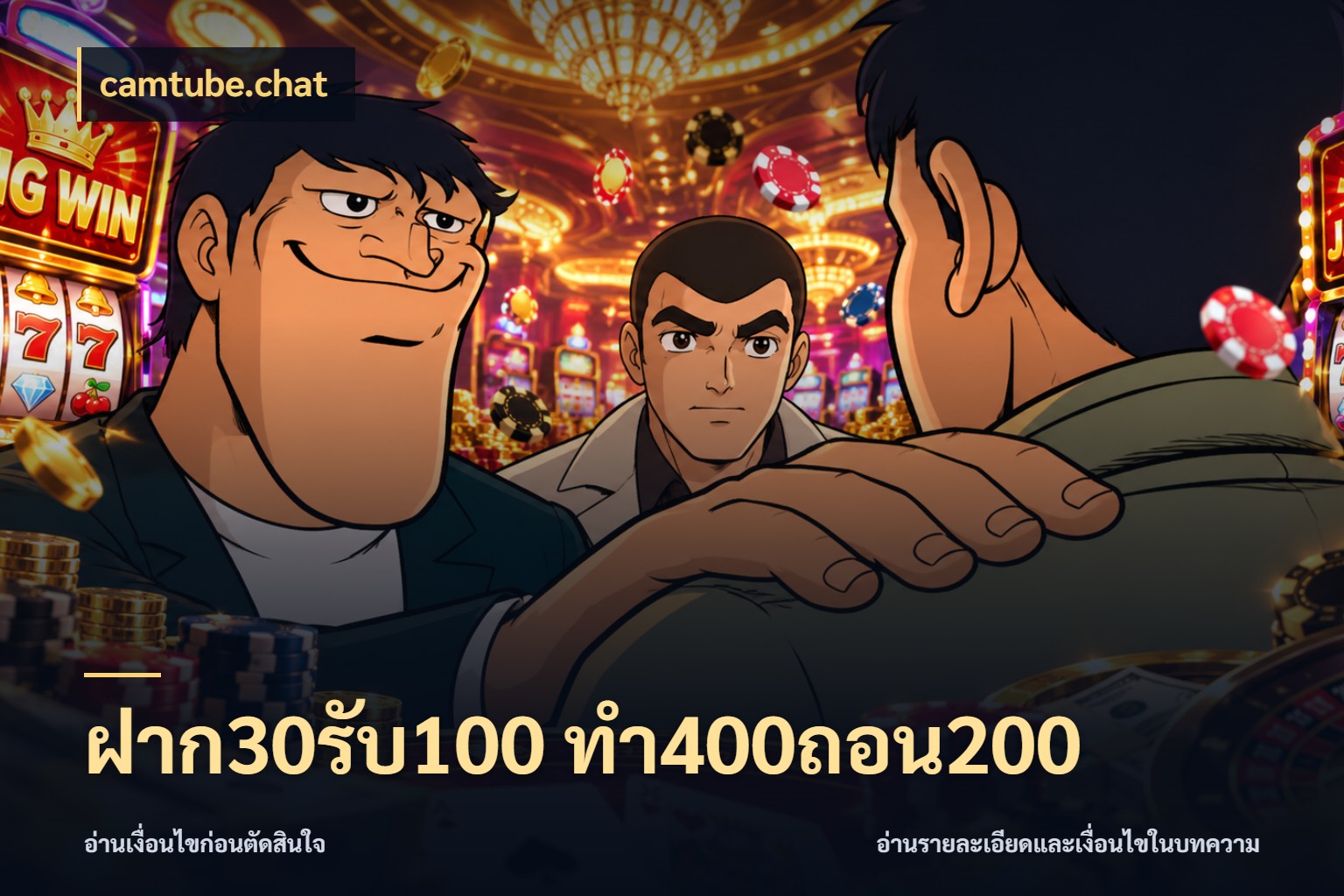 ฝาก30รับ100 ทํา400ถอน200 จุดเด่นของเครดิตที่คนชอบเกมอยากรู้ สไตล์ camtube.chat