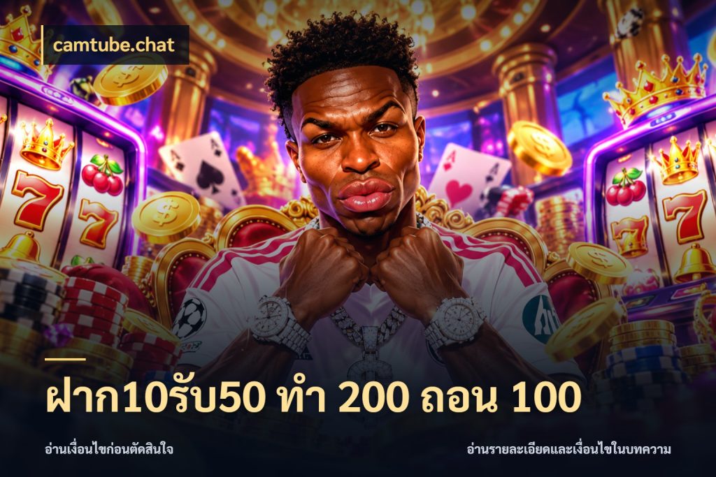 ฝาก10รับ50 ทํา 200 ถอน 100 รูปแบบโบนัสกับสิทธิ์ของสายเกม กับ camtube.chat