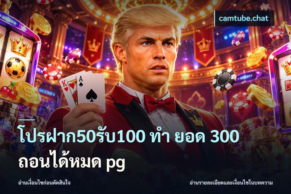 โปรฝาก50รับ100 ทํา ยอด 300 ถอนได้หมด pg