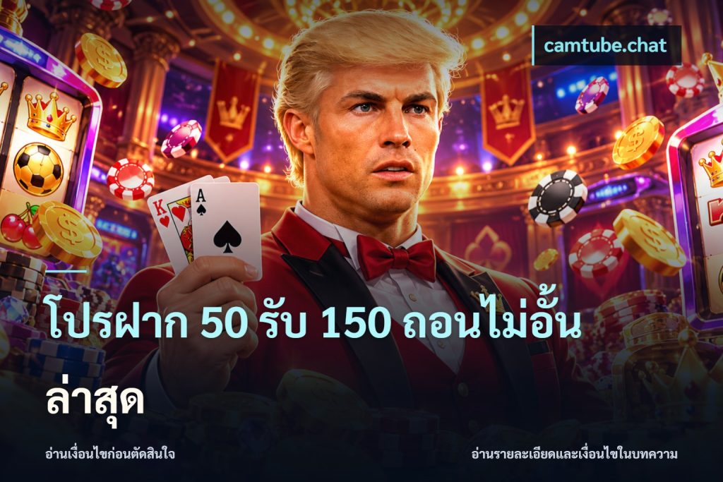 โปรฝาก 50 รับ 150 ถอนไม่อั้น ล่าสุด