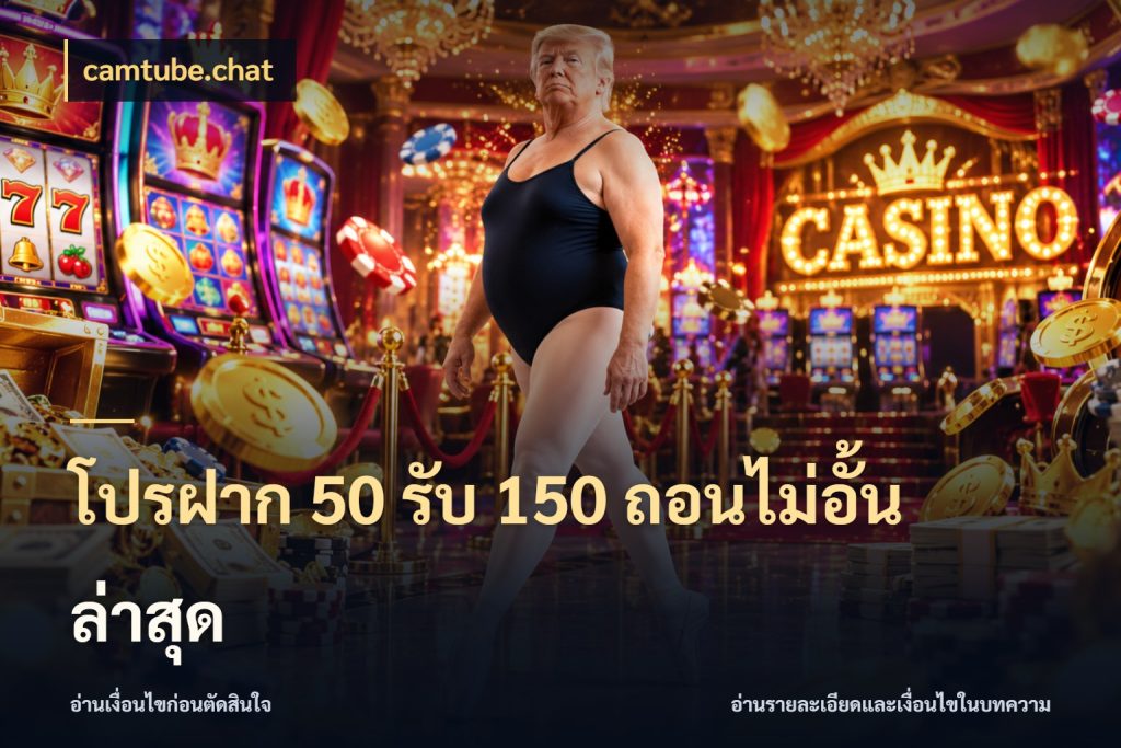 โปรฝาก 50 รับ 150 ถอนไม่อั้น ล่าสุด camtube.chat เปิดมุมโปรให้เข้ากับเกมแนวโปรด