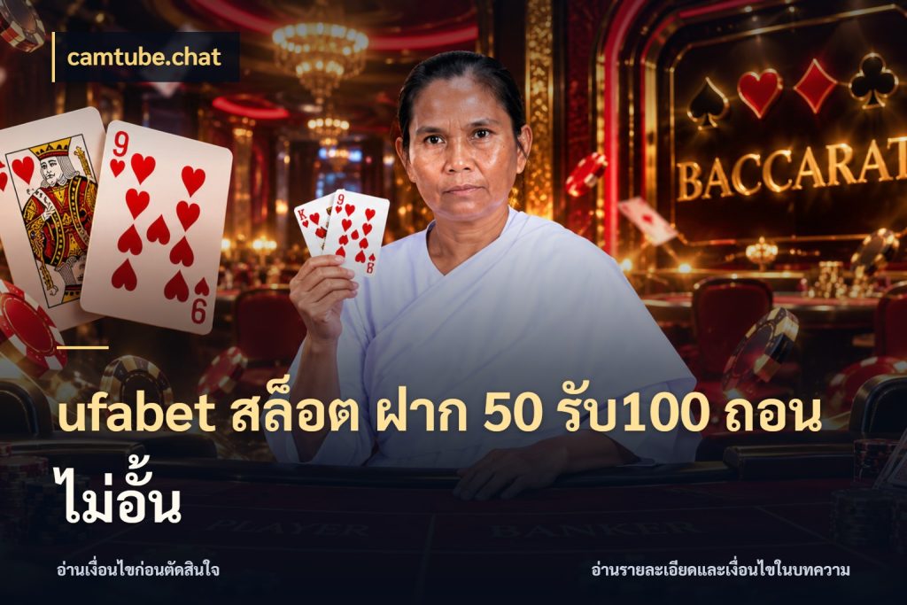 ufabet สล็อต ฝาก 50 รับ100 ถอนไม่อั้น ยอดฝากและยอดรับในมุมของคนชอบลุ้น กับ camtube.chat