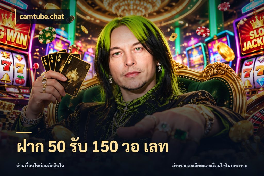 ฝาก 50 รับ 150 วอ เลท โปรกับเกมที่ชอบเลือกให้ตรงสไตล์ ในมุม camtube.chat