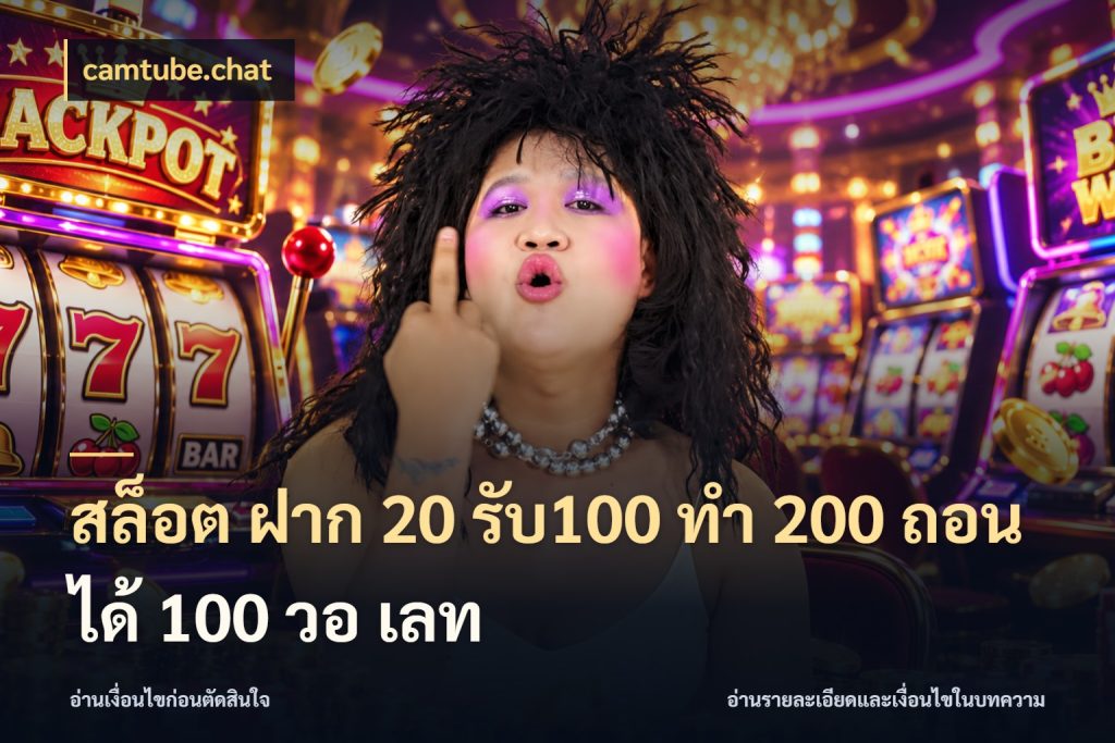 สล็อต ฝาก 20 รับ100 ทํา 200 ถอนได้ 100 วอ เลท จุดเด่นของเครดิตที่คนชอบเกมอยากรู้ สไตล์ camtube.chat