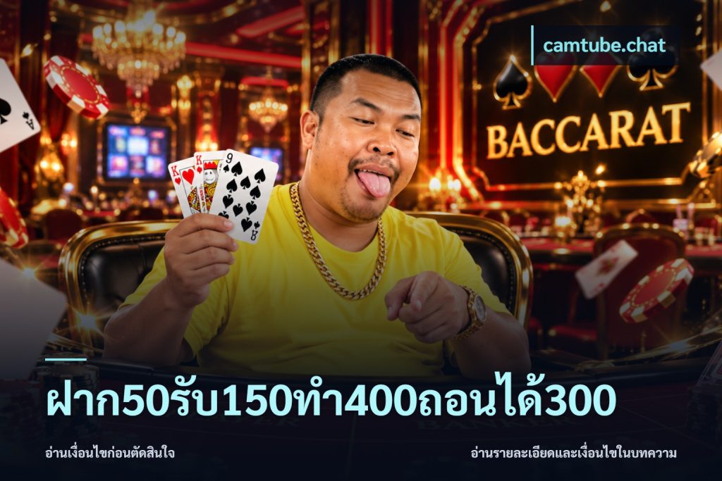 ฝาก50รับ150ทํา400ถอนได้300