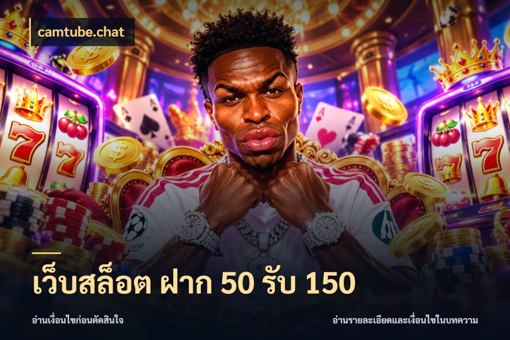 เว็บสล็อต ฝาก 50 รับ 150 สีสันของโปรฝากและยอดรับ สไตล์ camtube.chat