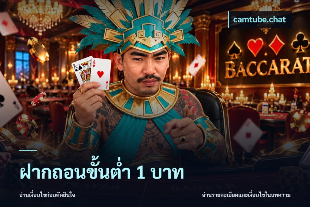ฝากถอนขั้นต่ำ 1 บาท