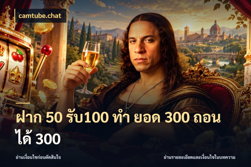 ฝาก 50 รับ100 ทํา ยอด 300 ถอนได้ 300 สนุกกับตัวเลือกโปรในสไตล์ของคุณ กับ camtube.chat