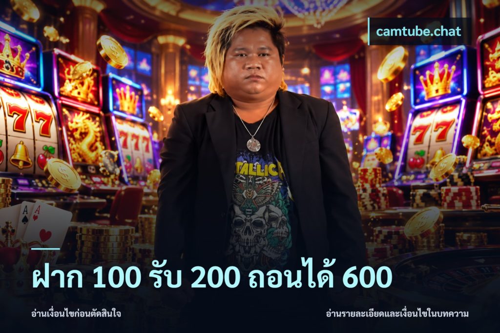 ฝาก 100 รับ 200 ถอนได้ 600