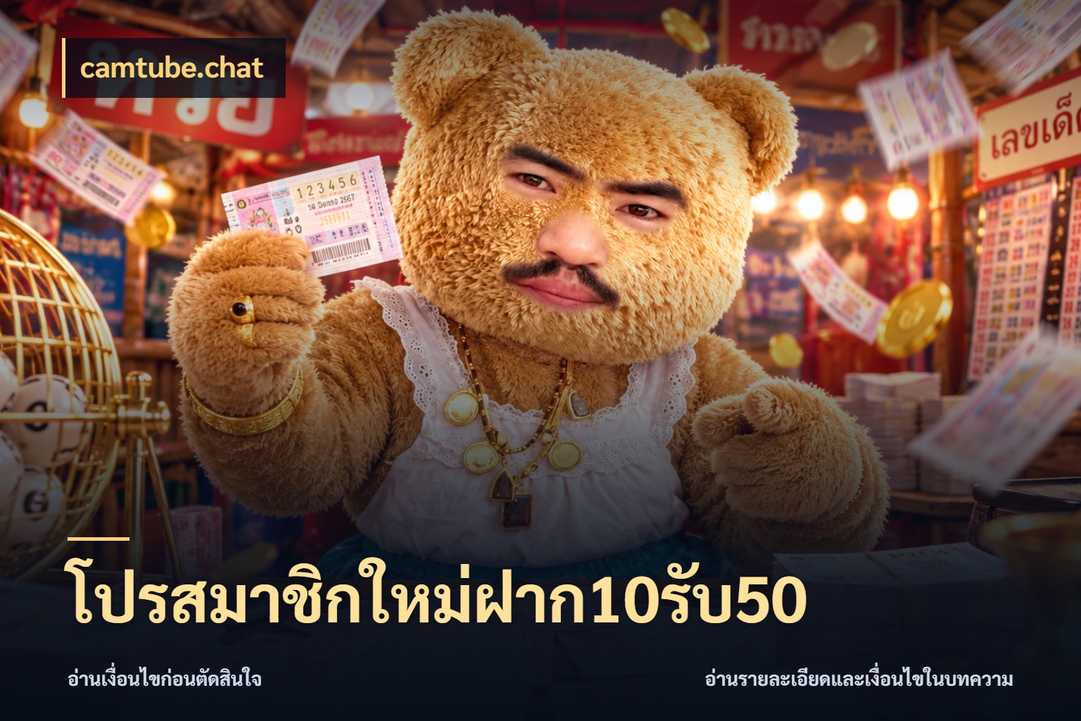 โปรสมาชิกใหม่ฝาก10รับ50