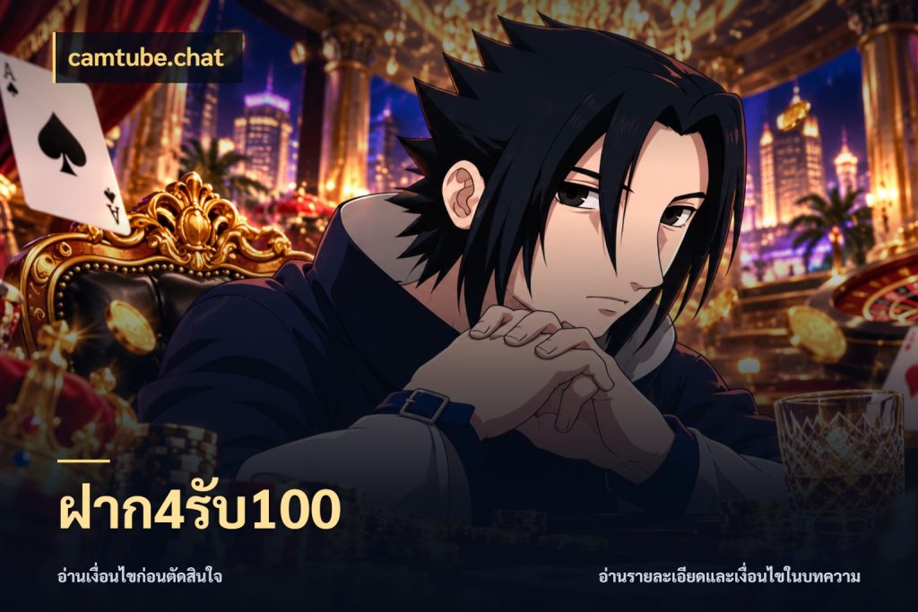 ฝาก4รับ100 camtube.chat โปรยอดรับที่สายเกมสนใจ