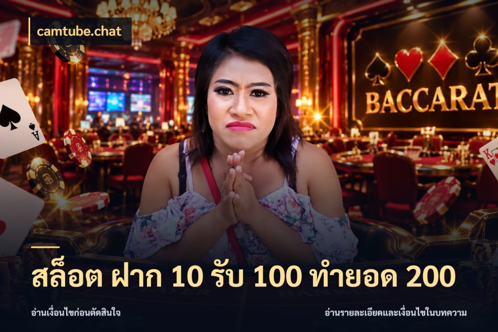 สล็อต ฝาก 10 รับ 100 ทำยอด 200 ยอดฝากและยอดรับในมุมของคนชอบลุ้น ในมุม camtube.chat