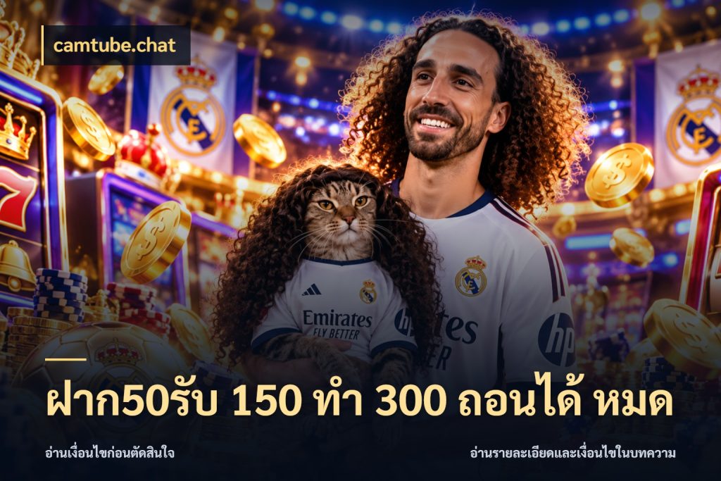 ฝาก50รับ 150 ทำ 300 ถอนได้ หมด โปรกับเกมที่ชอบเลือกให้ตรงสไตล์ ในมุม camtube.chat