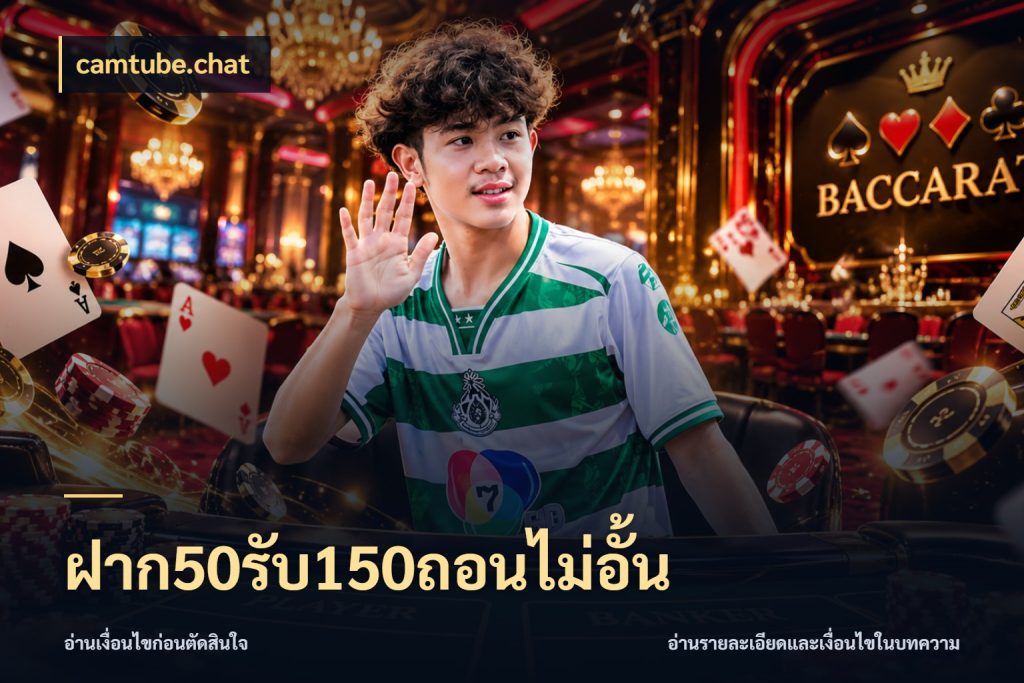 ฝาก50รับ150ถอนไม่อั้น โปรยอดรับที่สายเกมสนใจ สไตล์ camtube.chat