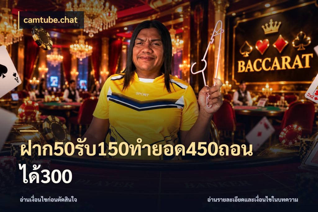 ฝาก50รับ150ทำยอด450ถอนได้300 camtube.chat เปิดมุมโปรให้เข้ากับเกมแนวโปรด