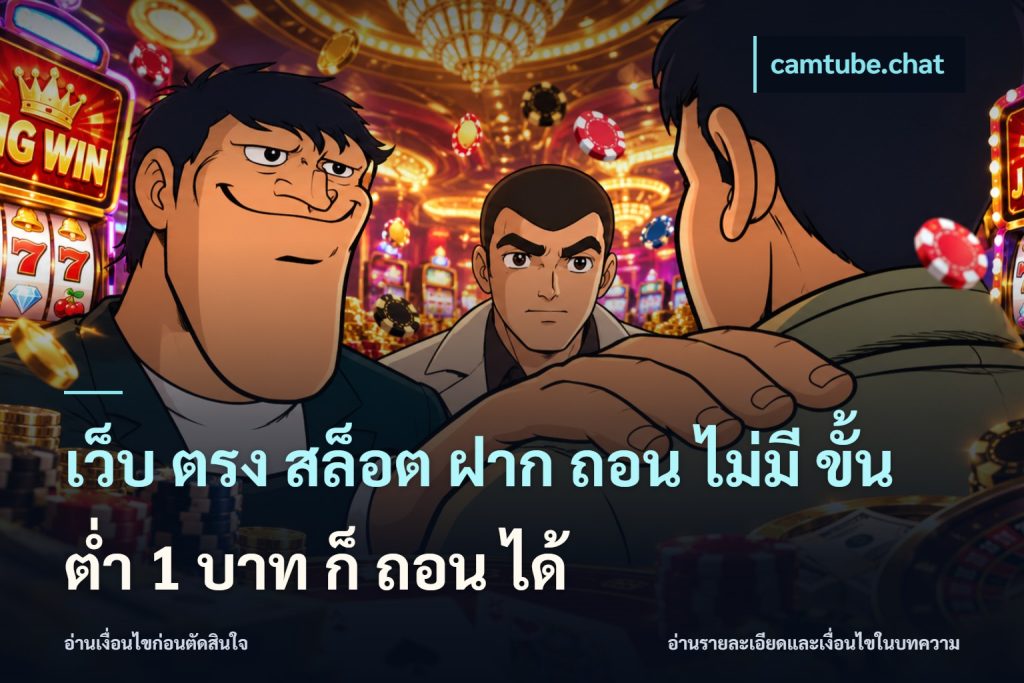 เว็บ ตรง สล็อต ฝาก ถอน ไม่มี ขั้น ต่ํา 1 บาท ก็ ถอน ได้