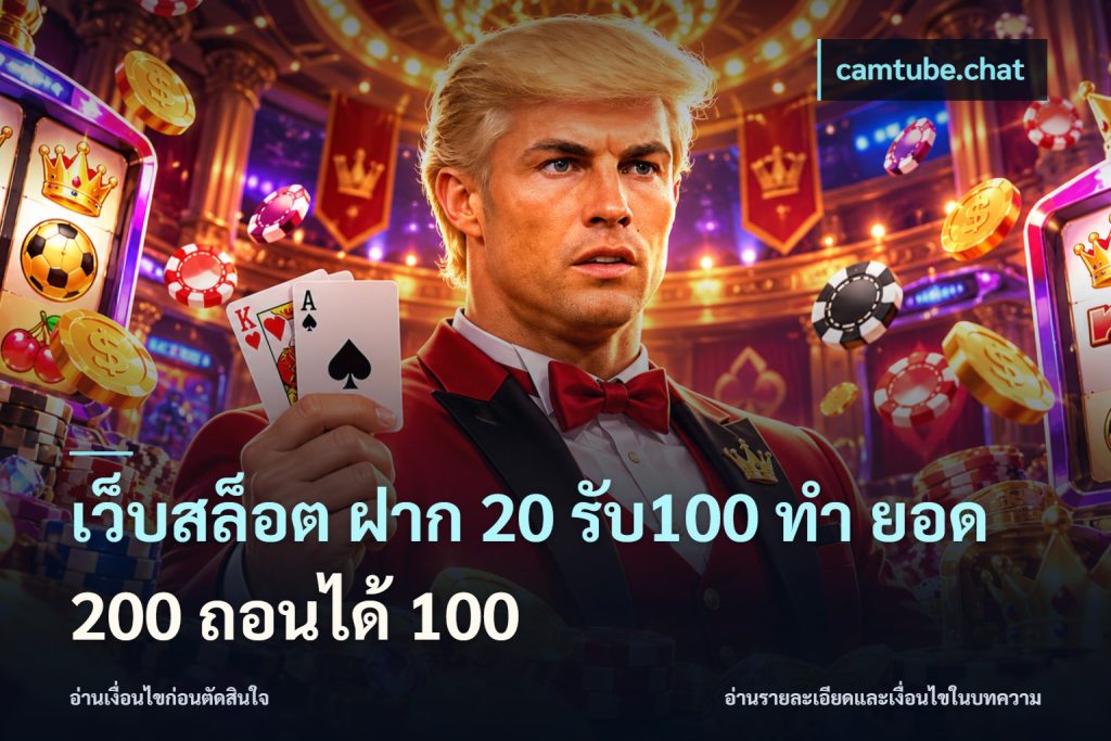 เว็บสล็อต ฝาก 20 รับ100 ทํา ยอด 200 ถอนได้ 100