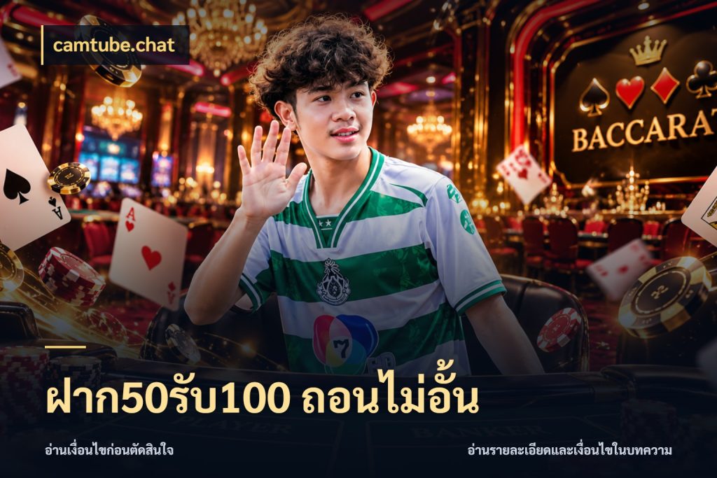 ฝาก50รับ100 ถอนไม่อั้น รูปแบบโบนัสกับสิทธิ์ของสายเกม ในมุม camtube.chat