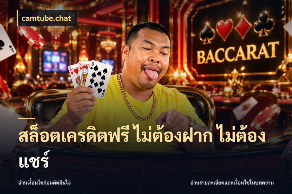 สล็อตเครดิตฟรี ไม่ต้องฝาก ไม่ต้องแชร์ เปิดประเด็นเครดิตฟรีสำหรับคนชอบลุ้น กับ camtube.chat