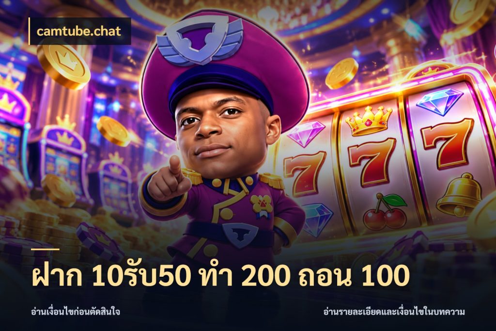 ฝาก 10รับ50 ทํา 200 ถอน 100 สายโบนัสเลือกจังหวะสนุกได้อย่างไร กับ camtube.chat