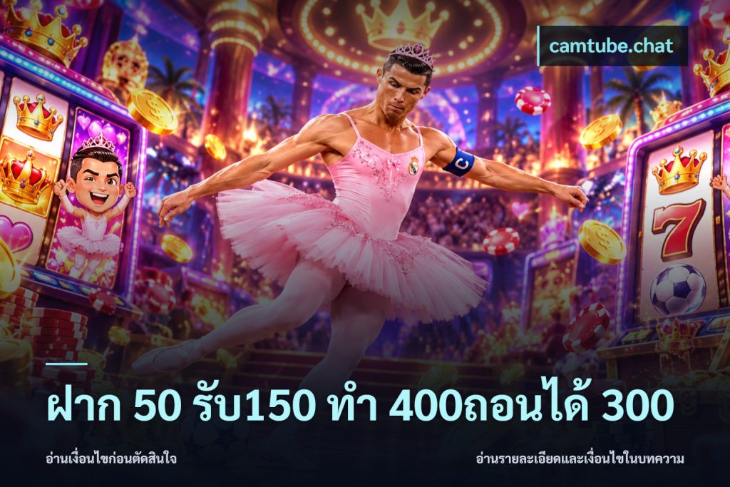 ฝาก 50 รับ150 ทํา 400ถอนได้ 300